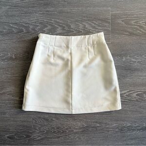Abercrombie and Fitch Lined Mini White Skirt